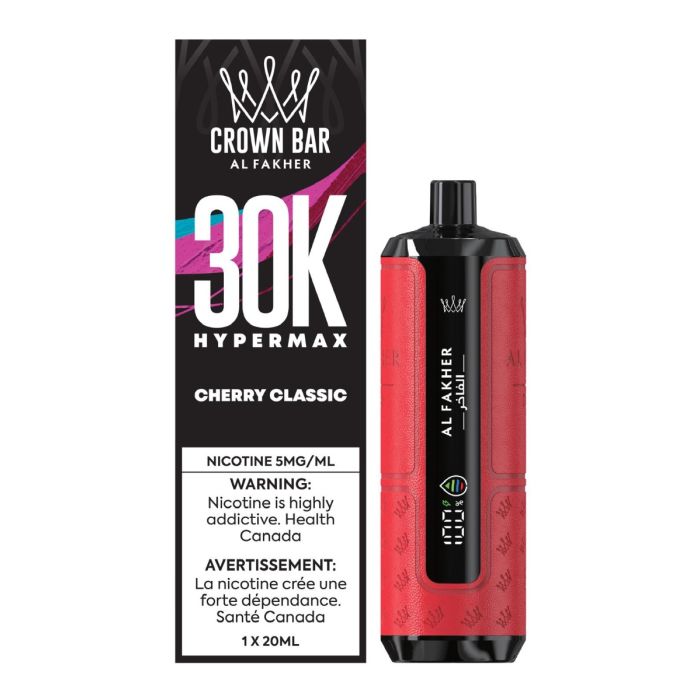 AL FAKHER Crown Bar Hyper Max 30K Disposable Vape – Cherry Classic 