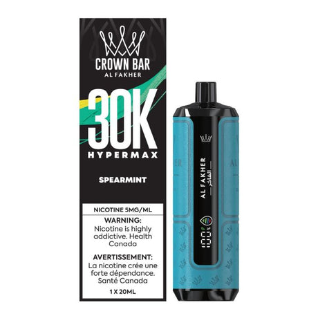 AL FAKHER Crown Bar Hyper Max 30K Disposable Vape – Spearmint