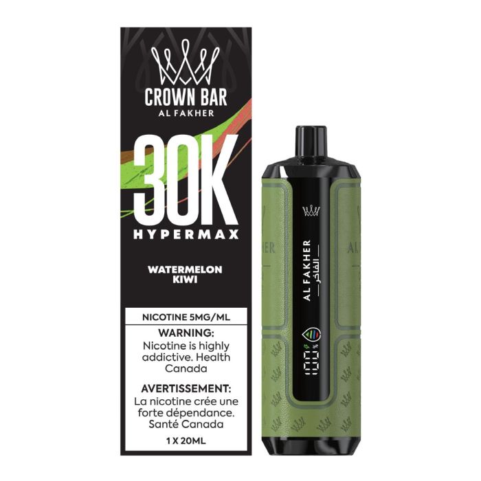 AL FAKHER Crown Bar Hyper Max 30K Disposable Vape – Watermelon Kiwi