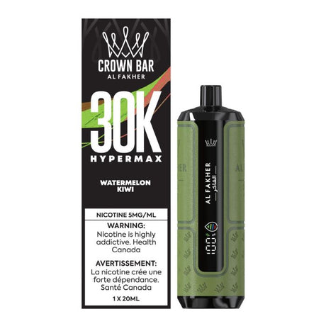 AL FAKHER Crown Bar Hyper Max 30K Disposable Vape – Watermelon Kiwi