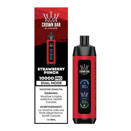 Strawberry Punch - AL FAKHER Crown Bar Disposable Vape 10000